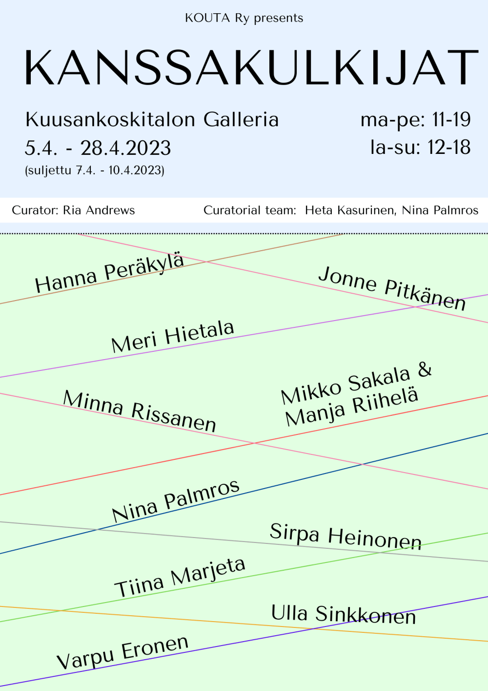 Kuusankoskitalongalleria2023Poster